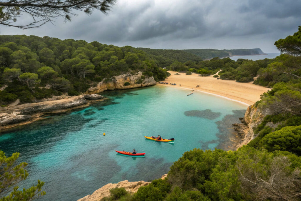 Les meilleures plages secrètes de Minorque à découvrir en kayak